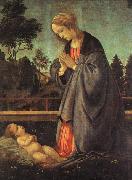 Filippino Lippi The Adoration of the Child painting